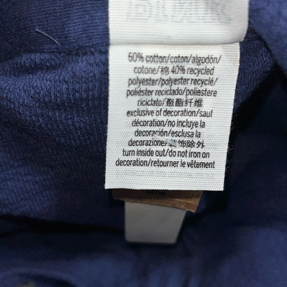 Victoria’s Secret PINK Reverse Fleece Shacket Midnight Navy Blue Medium - Picture 12 of 13